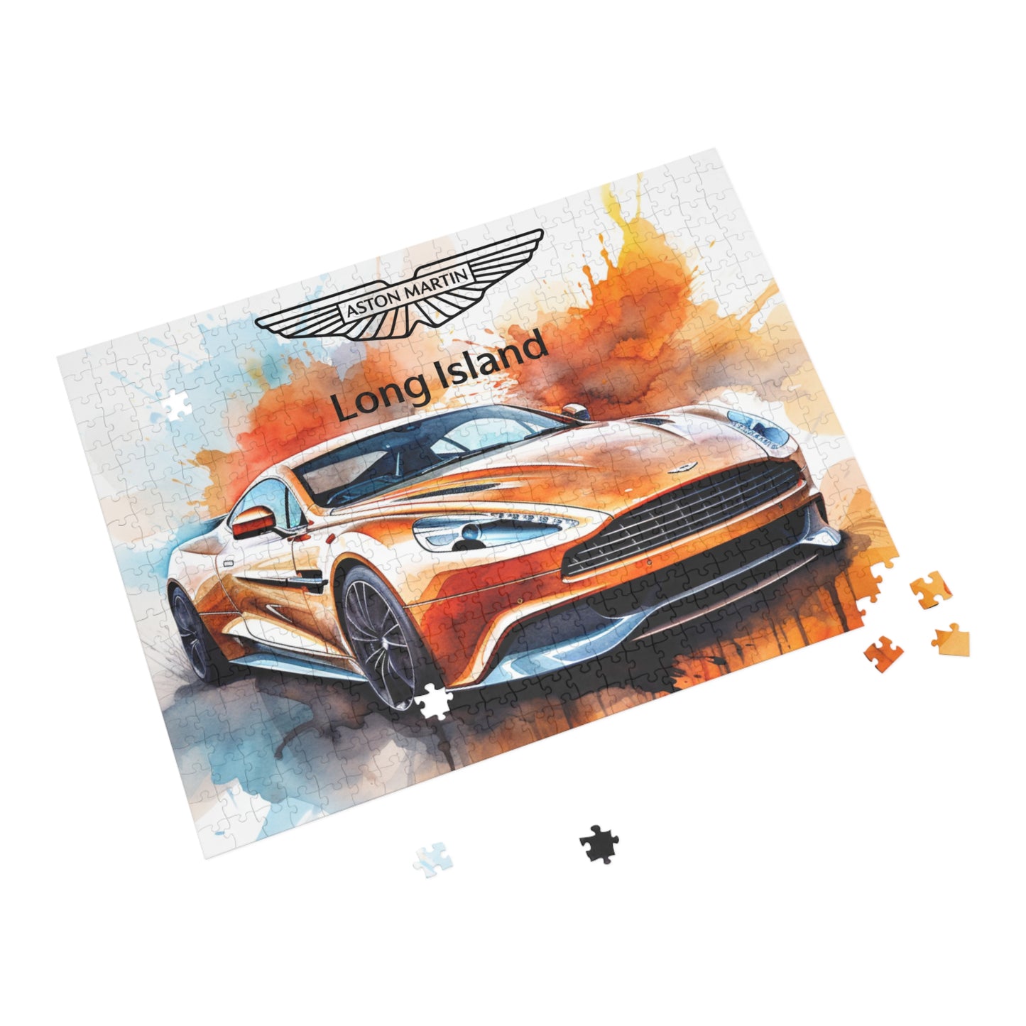 Aston Martin Long Island Vanquish Inspired Puzzle - 96, 252, 500, 1000-Piece Options
