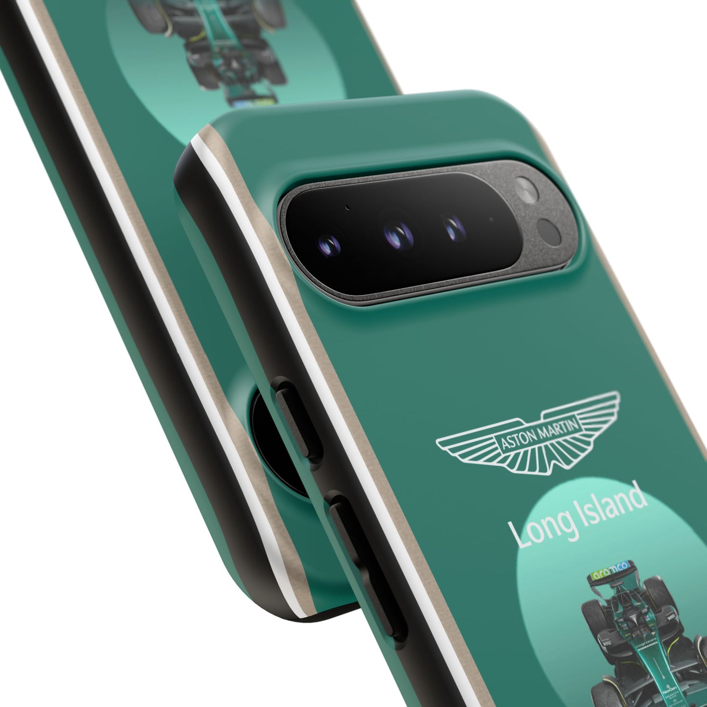 Aston Martin Long Island Formula 1 inspired Impact-Resistant Phone Case - Sleek & Stylish