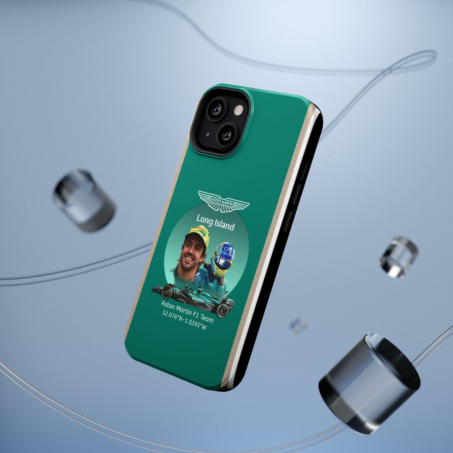 Aston Martin Long Island F1 inspired Fernando Alonso Impact-Resistant Phone Case - Sleek & Stylish