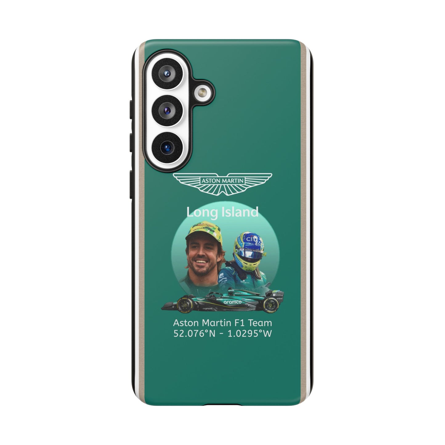 Aston Martin Long Island F1 inspired Fernando Alonso Impact-Resistant Phone Case - Sleek & Stylish