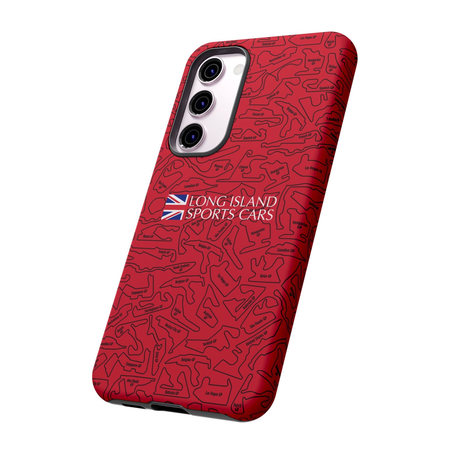 Long Island Sports Cars F1 race Track Inspired Impact-Resistant Phone Case