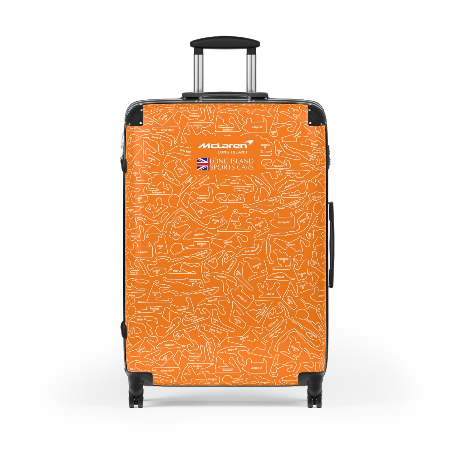 McLaren Long Island Orange Papaya F1 Racetrack Suitcase