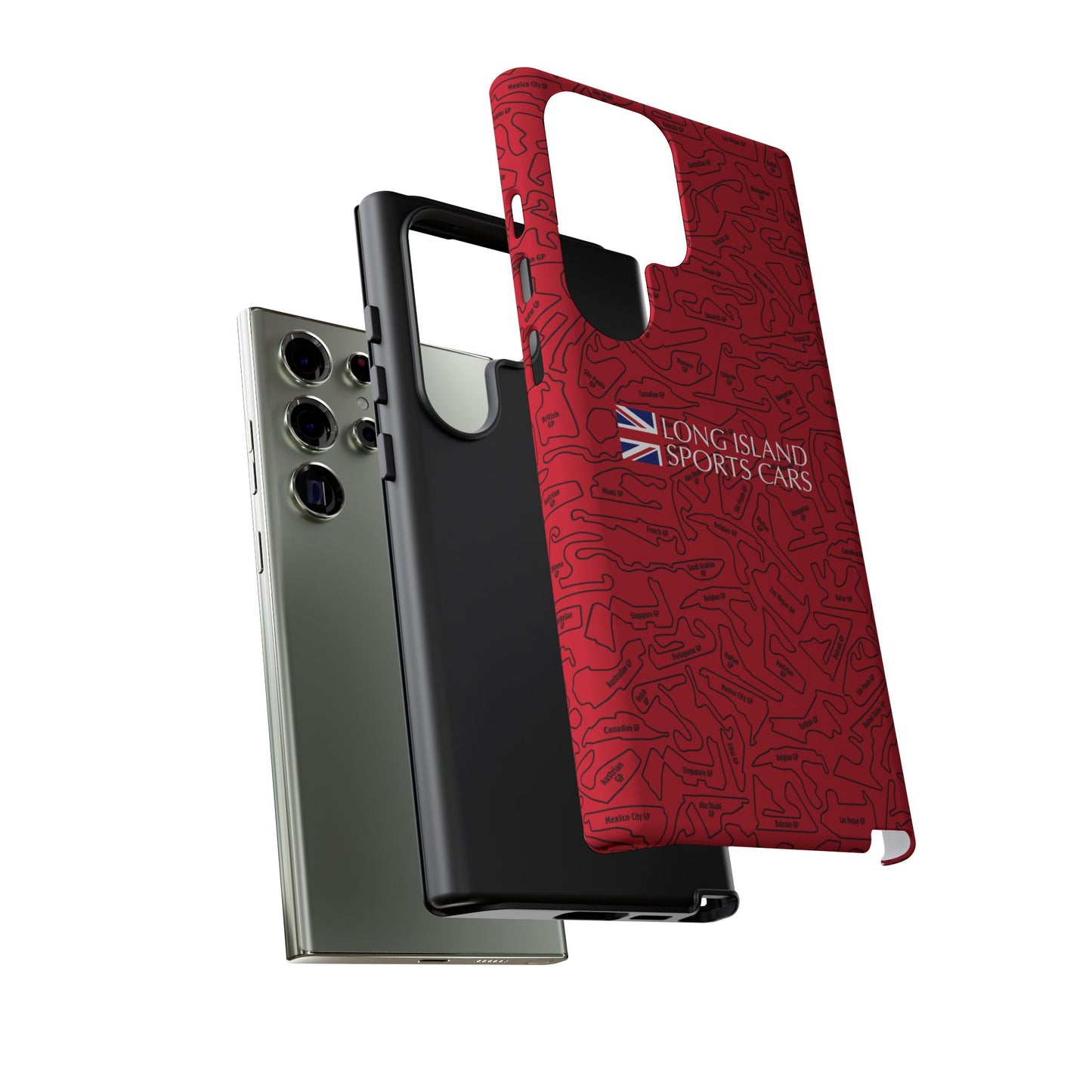 Long Island Sports Cars F1 race Track Inspired Impact-Resistant Phone Case