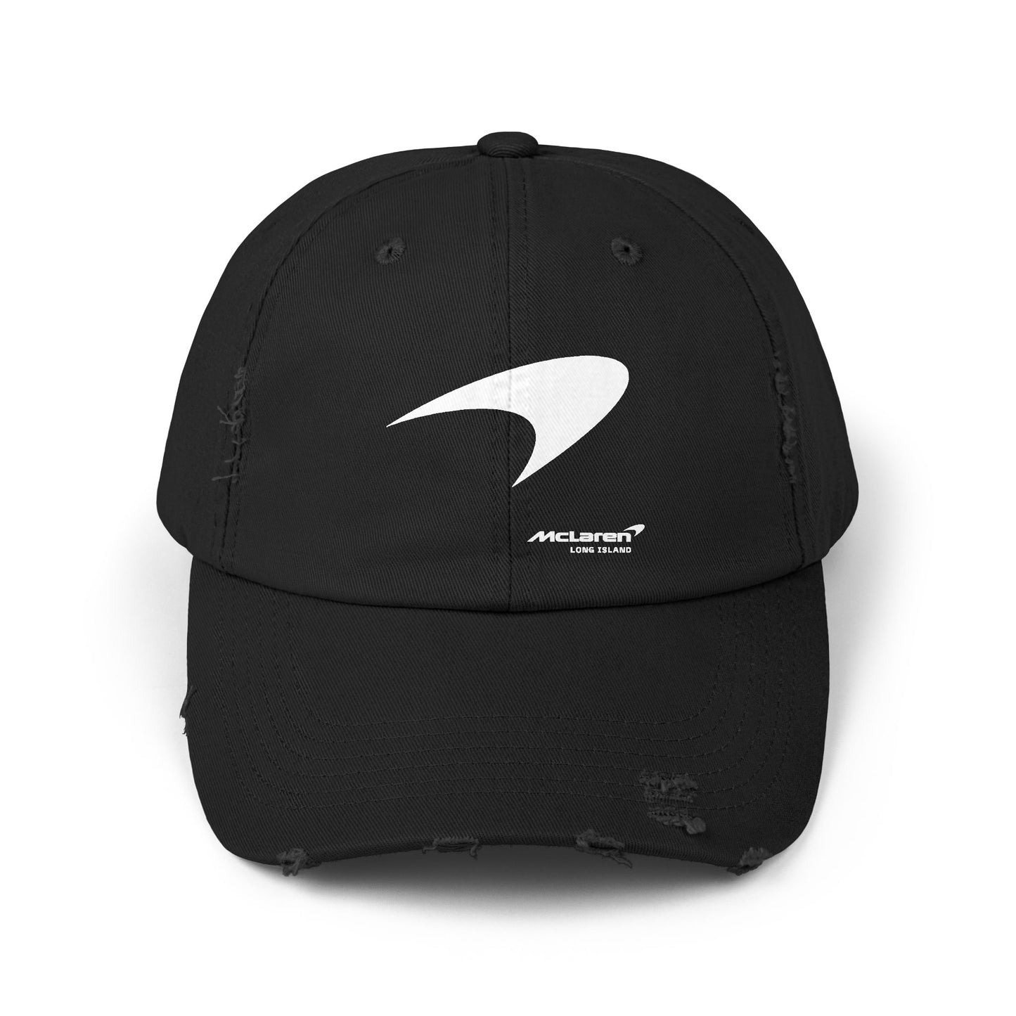McLaren Long Island / Speedmark Unisex Distressed Cap / B/W