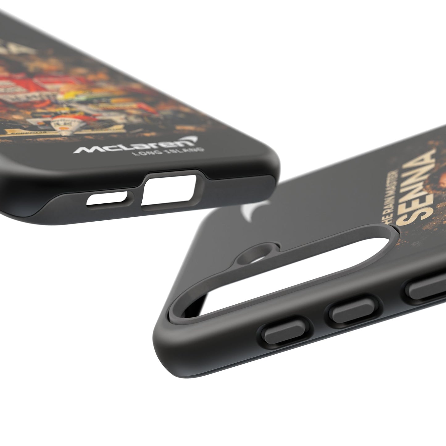 McLaren Long Island “The Rain Master” Ayrton Senna Inspired Impact-Resistant Phone Case | Durable Protection for Car Enthusiasts