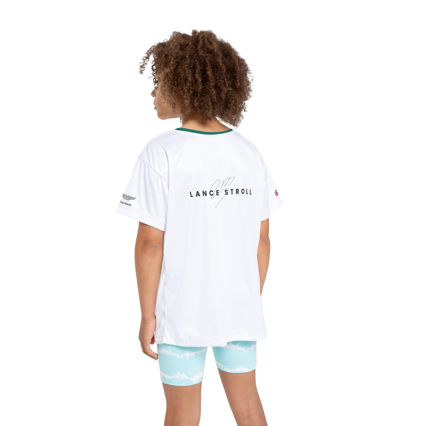 Kids Sports Jersey - Lance Stroll Formula 1 inspired Design for Young Speed Enthusiasts