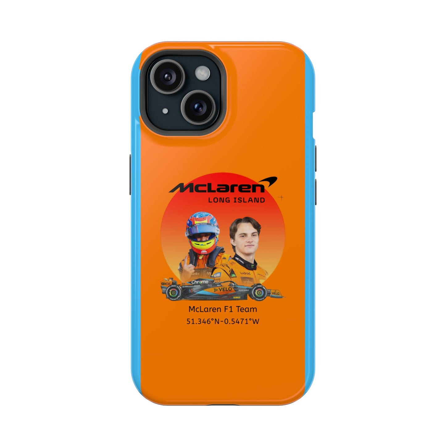 McLaren Long Island McLaren F1 inspired Oscar Piastri Impact-Resistant Phone Case - Sleek & Stylish