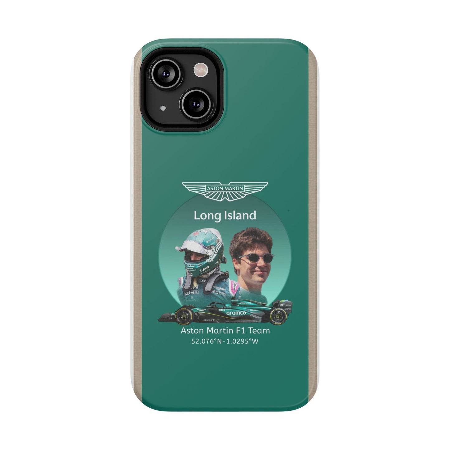 Aston Martin Long Island F1 inspired Lance Stroll Impact-Resistant Phone Case - Sleek & Stylish