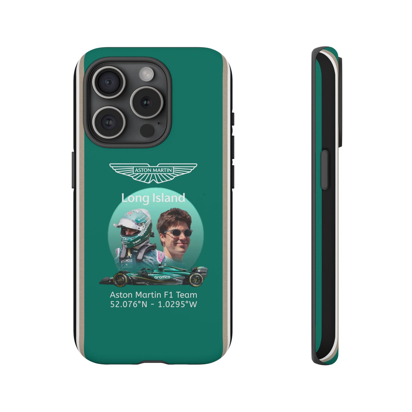 Aston Martin Long Island F1 inspired Lance Stroll Impact-Resistant Phone Case - Sleek & Stylish