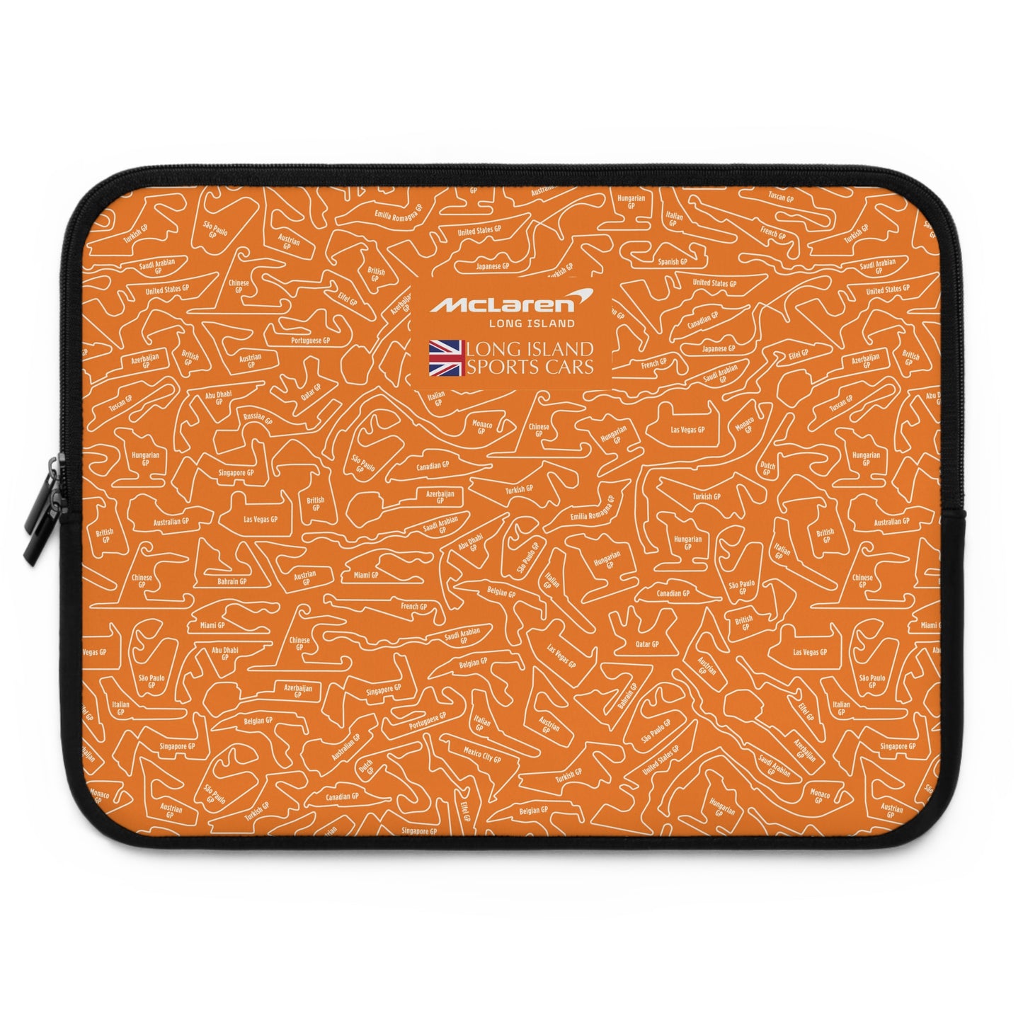 Long Island Sports Cars |McLaren Long Island | F1 Racetrack Laptop Sleeve