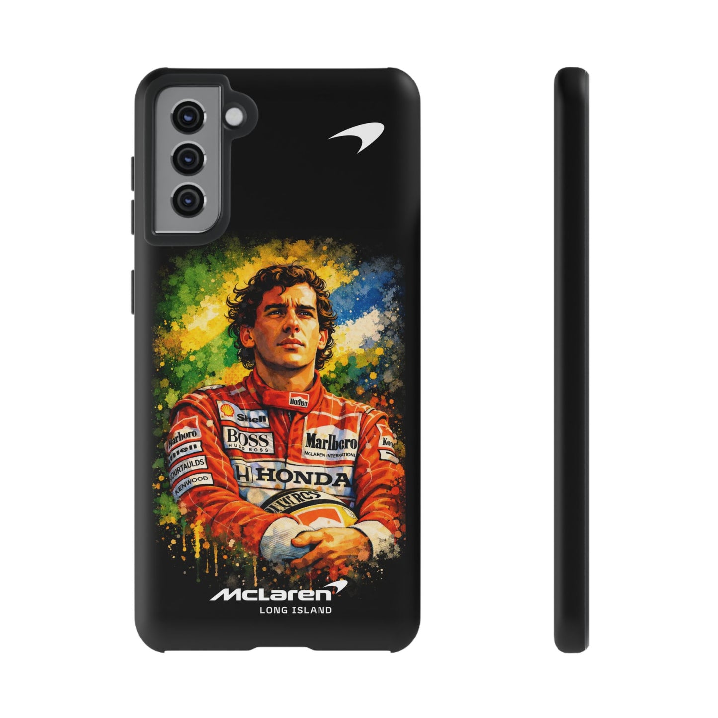 McLaren Long Island "Always Senna" Ayrton Senna Inspired Impact-Resistant Phone Case | Durable Protection for Car Enthusiasts