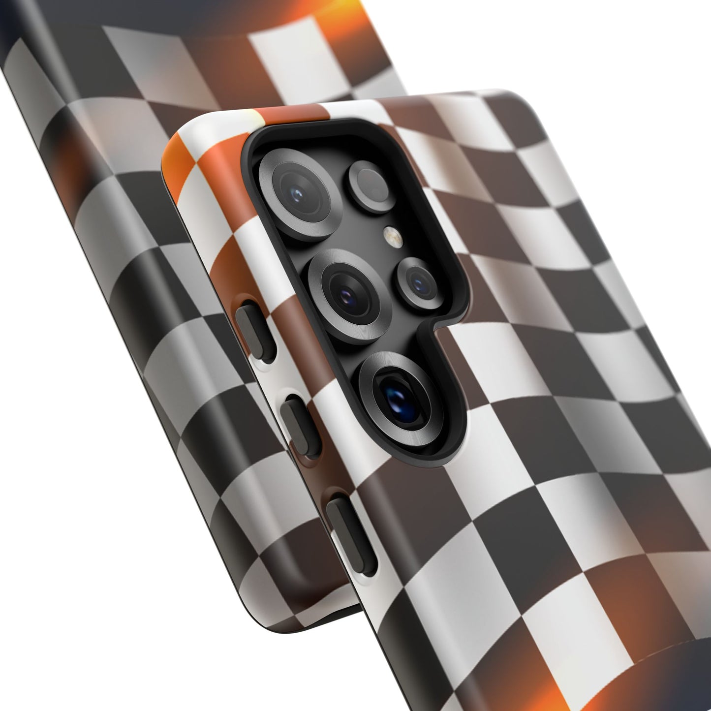 Aston Martin Long Island F1 Checkered Flag Impact-Resistant Phone Case | Durable Protection for Car Enthusiasts