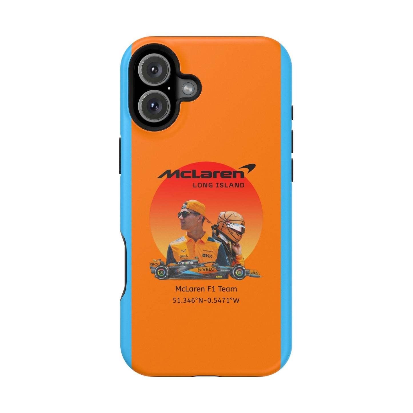 McLaren Long Island McLaren F1 inspired Lando Norris Impact-Resistant Phone Case - Sleek & Stylish