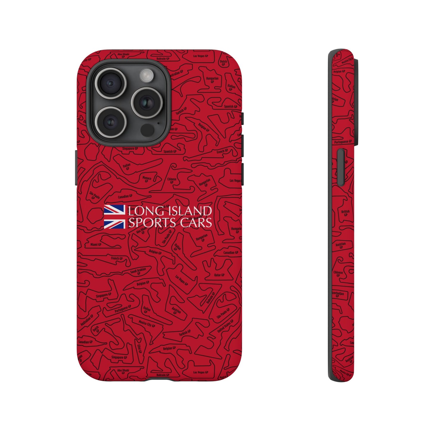 Long Island Sports Cars F1 race Track Inspired Impact-Resistant Phone Case