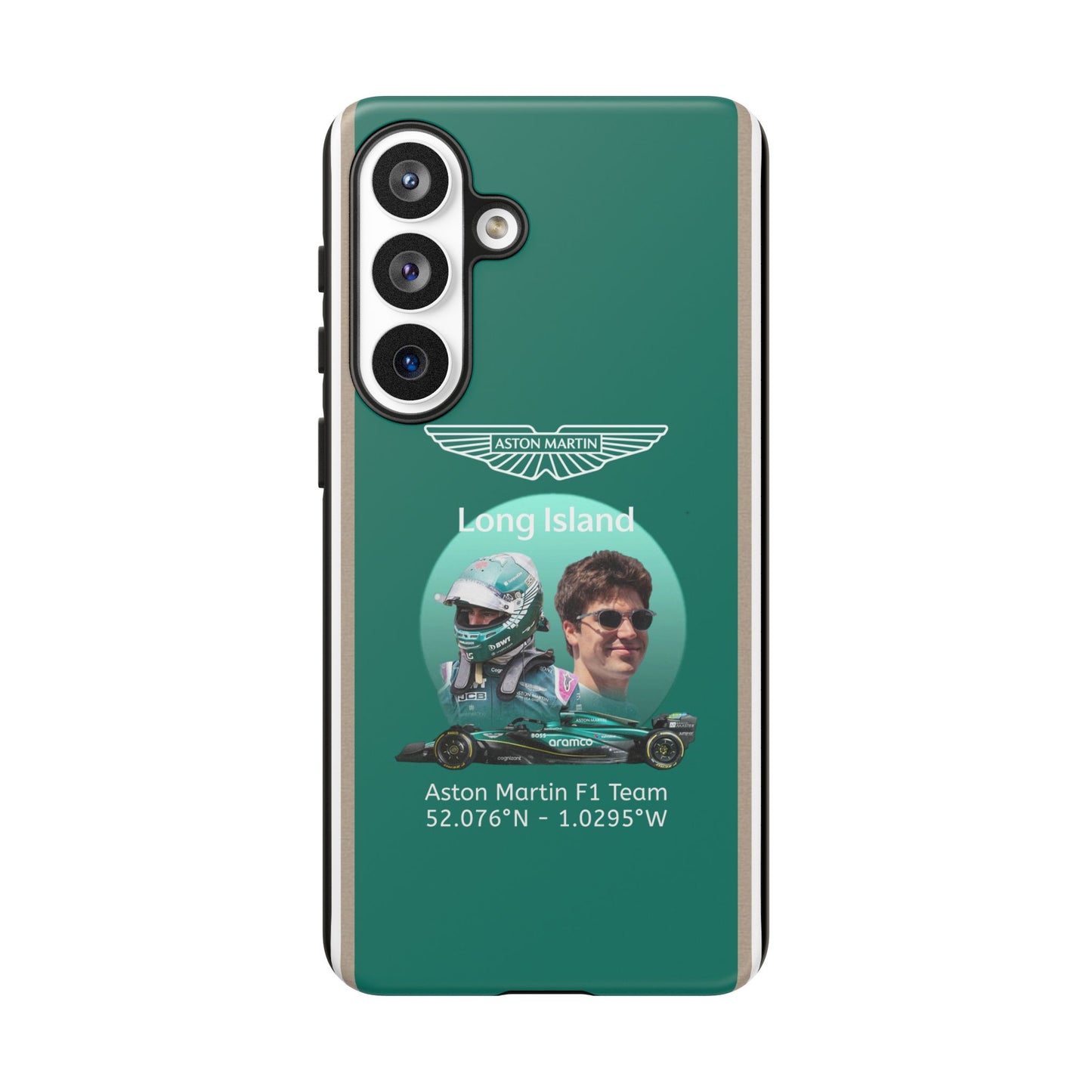 Aston Martin Long Island F1 inspired Lance Stroll Impact-Resistant Phone Case - Sleek & Stylish