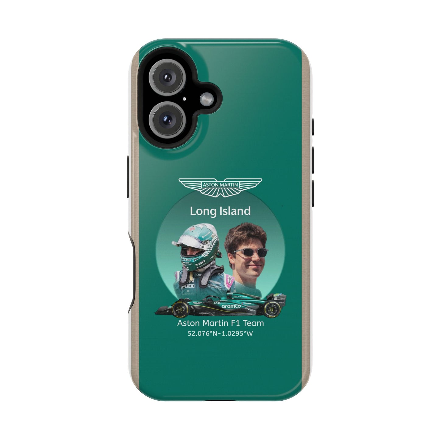 Aston Martin Long Island F1 inspired Lance Stroll Impact-Resistant Phone Case - Sleek & Stylish