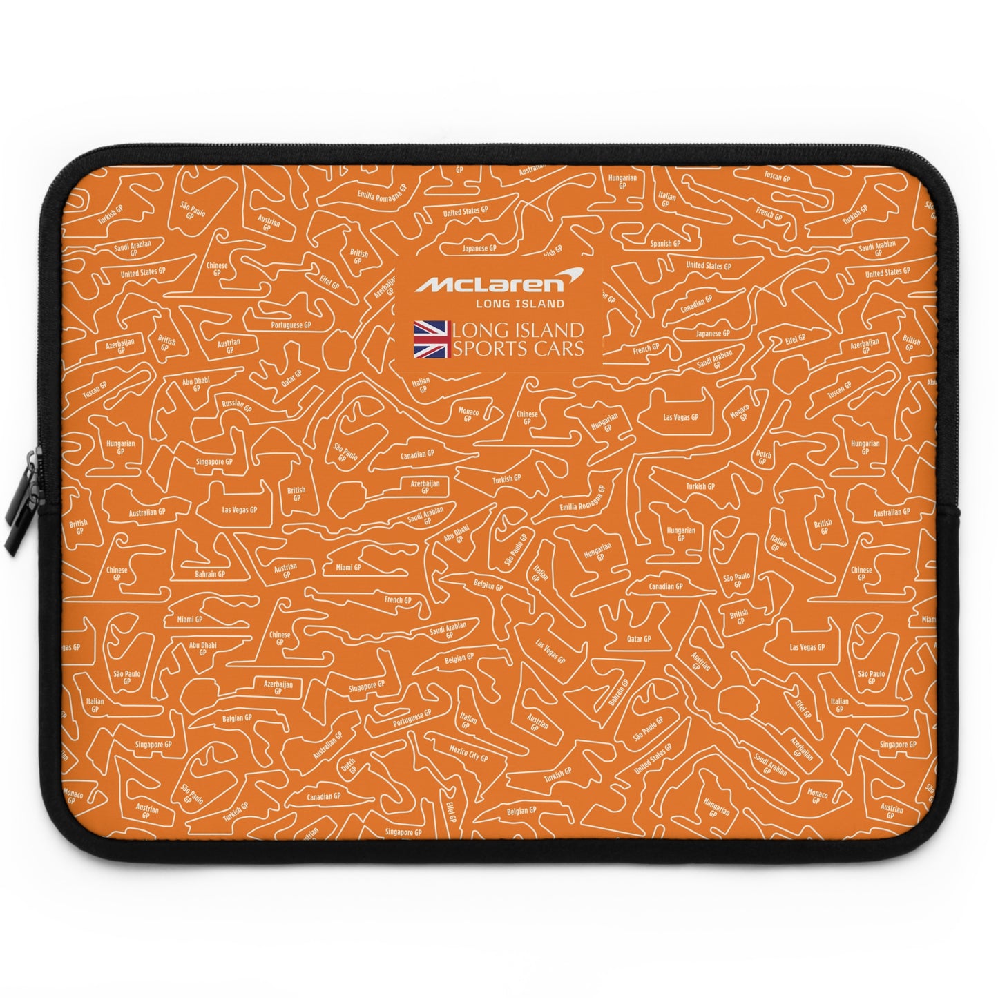 Long Island Sports Cars |McLaren Long Island | F1 Racetrack Laptop Sleeve