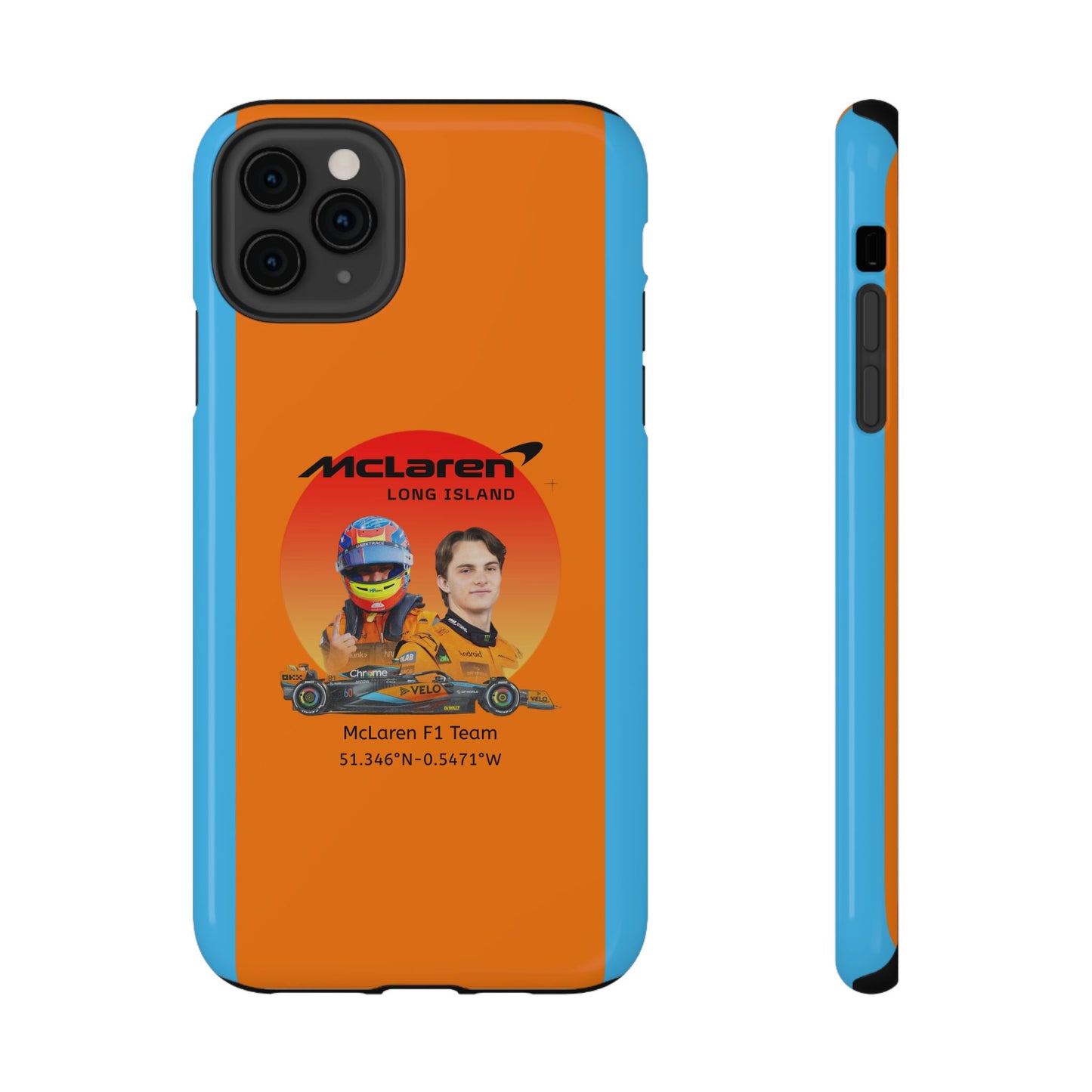 McLaren Long Island McLaren F1 inspired Oscar Piastri Impact-Resistant Phone Case - Sleek & Stylish