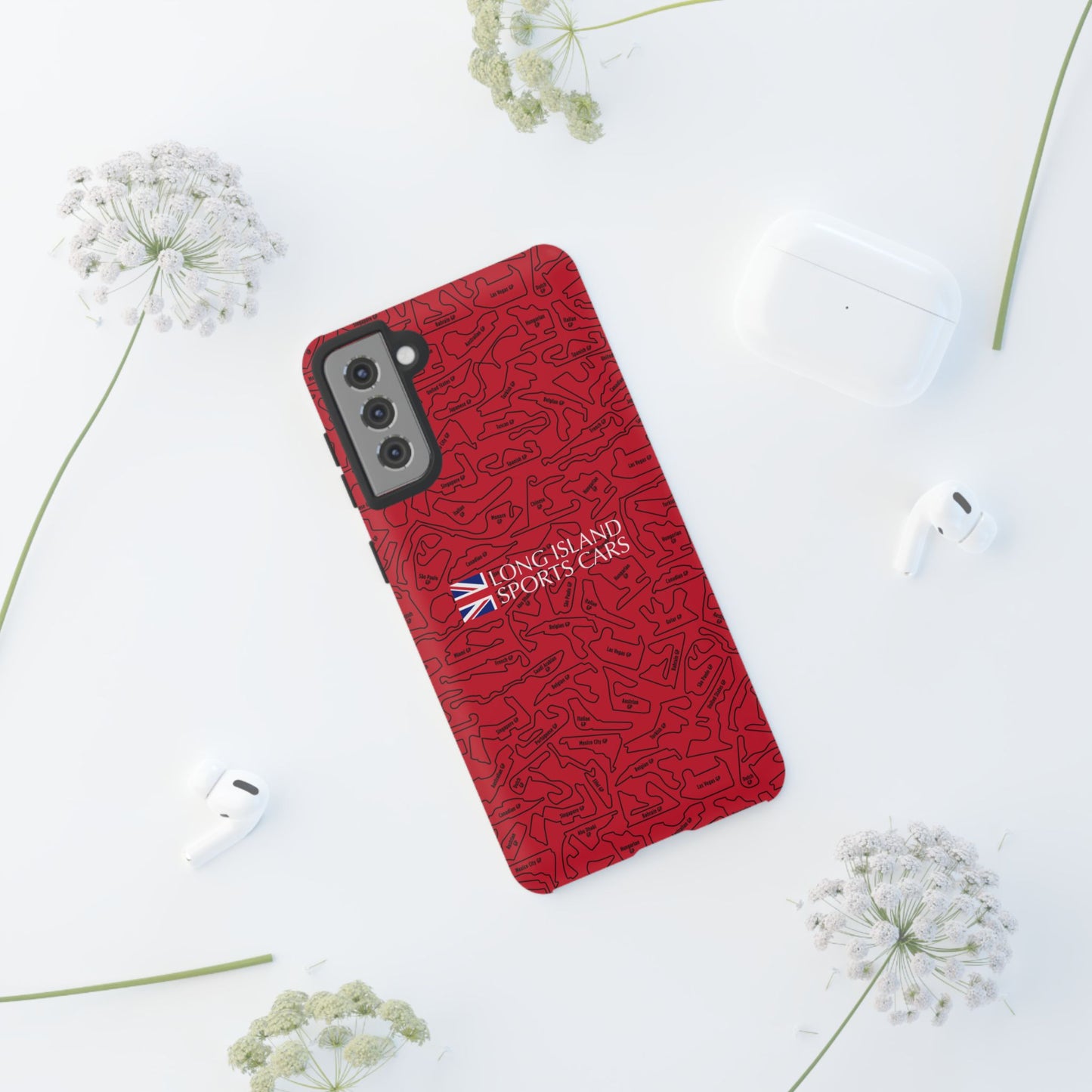 Long Island Sports Cars F1 race Track Inspired Impact-Resistant Phone Case