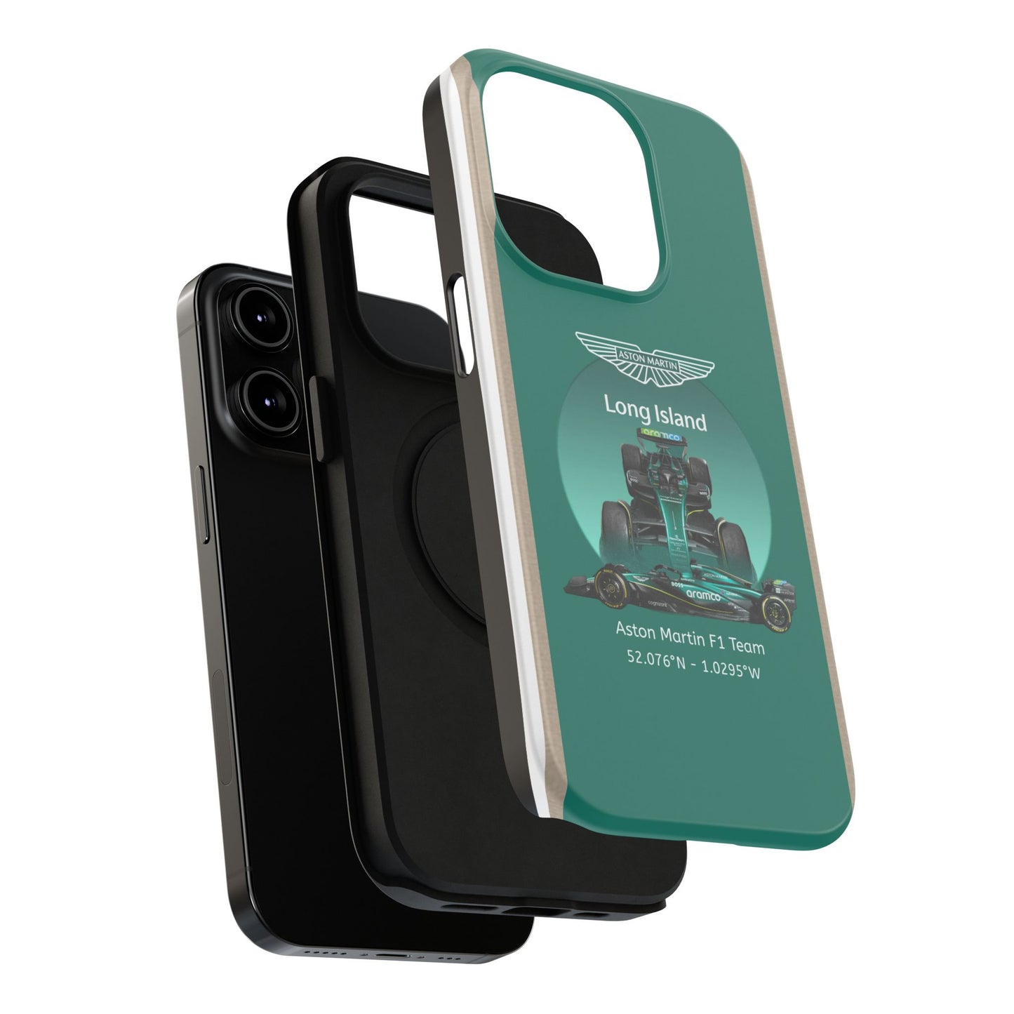 Aston Martin Long Island Formula 1 inspired Impact-Resistant Phone Case - Sleek & Stylish