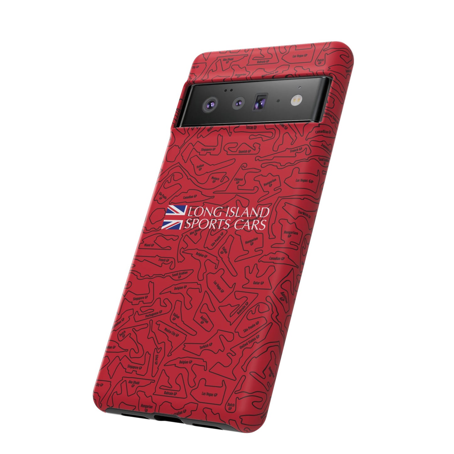 Long Island Sports Cars F1 race Track Inspired Impact-Resistant Phone Case