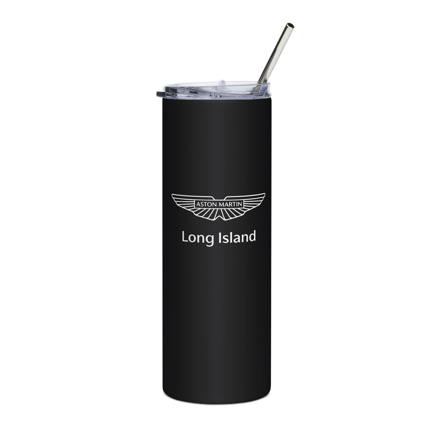 Aston Martin Long Island Sports Cars B Skinny Tumbler with Straw 20oz - Sleek Travel Mug for Car Enthusiasts