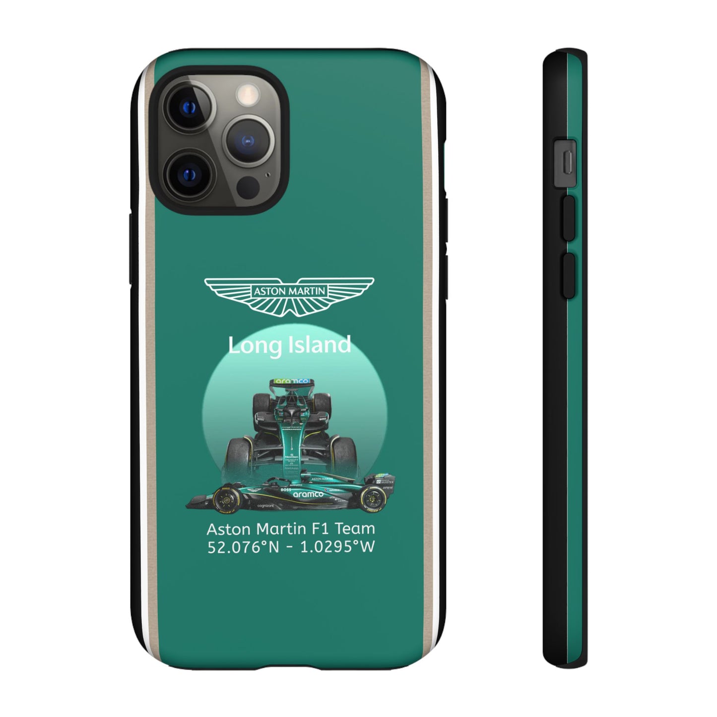 Aston Martin Long Island Formula 1 inspired Impact-Resistant Phone Case - Sleek & Stylish