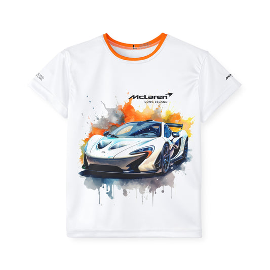 Kids Sports Jersey - McLaren P1 Design for Young Speed Enthusiasts