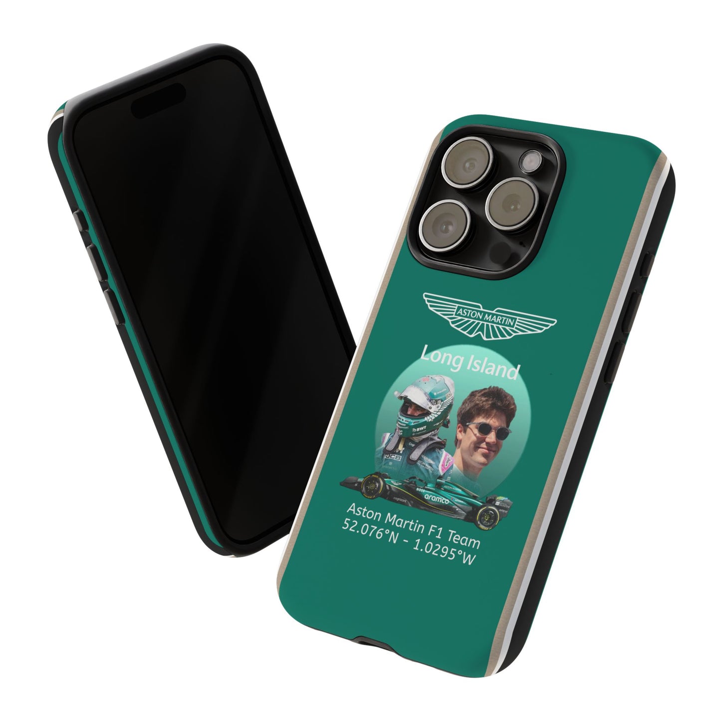 Aston Martin Long Island F1 inspired Lance Stroll Impact-Resistant Phone Case - Sleek & Stylish