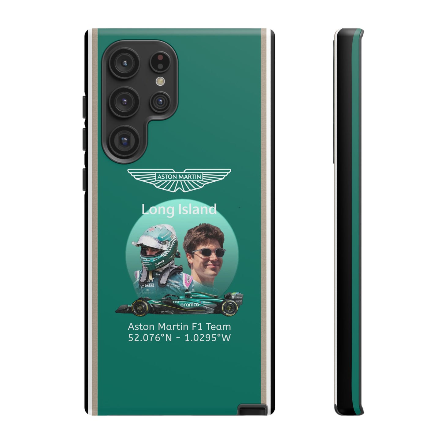 Aston Martin Long Island F1 inspired Lance Stroll Impact-Resistant Phone Case - Sleek & Stylish