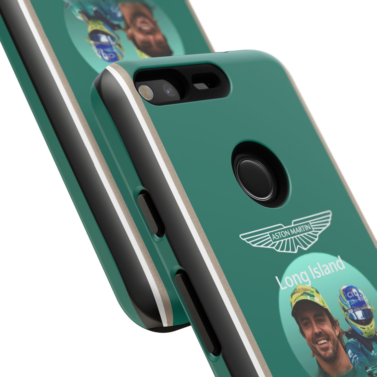 Aston Martin Long Island F1 inspired Fernando Alonso Impact-Resistant Phone Case - Sleek & Stylish