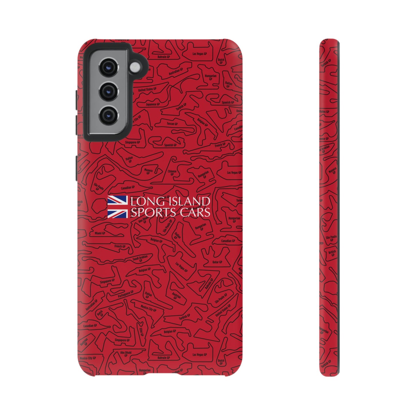 Long Island Sports Cars F1 race Track Inspired Impact-Resistant Phone Case