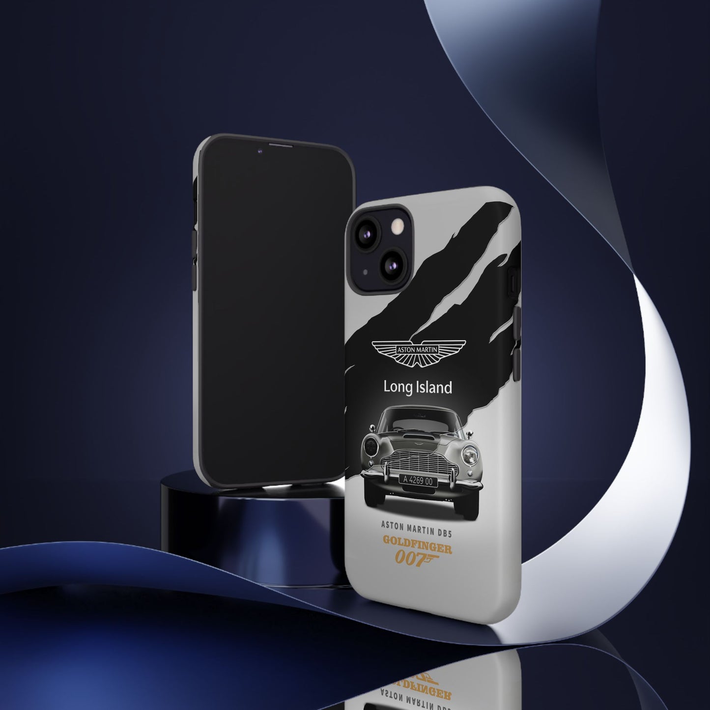 Aston Martin Long Island Phone Case Aston Martin DB5 Goldfinger 007 inspired Phone case (iPhone 8-17)