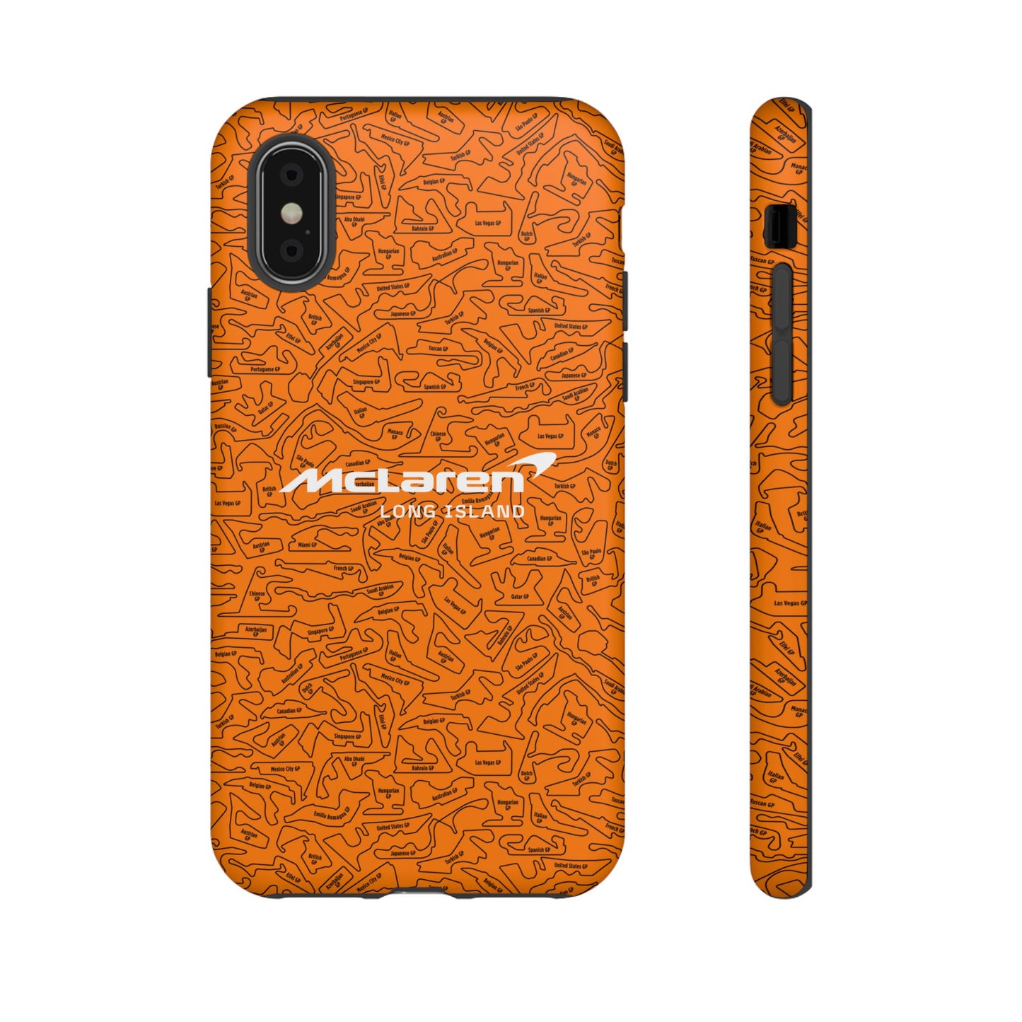 McLaren Long Island F1 race Track Inspired Impact-Resistant Phone Case