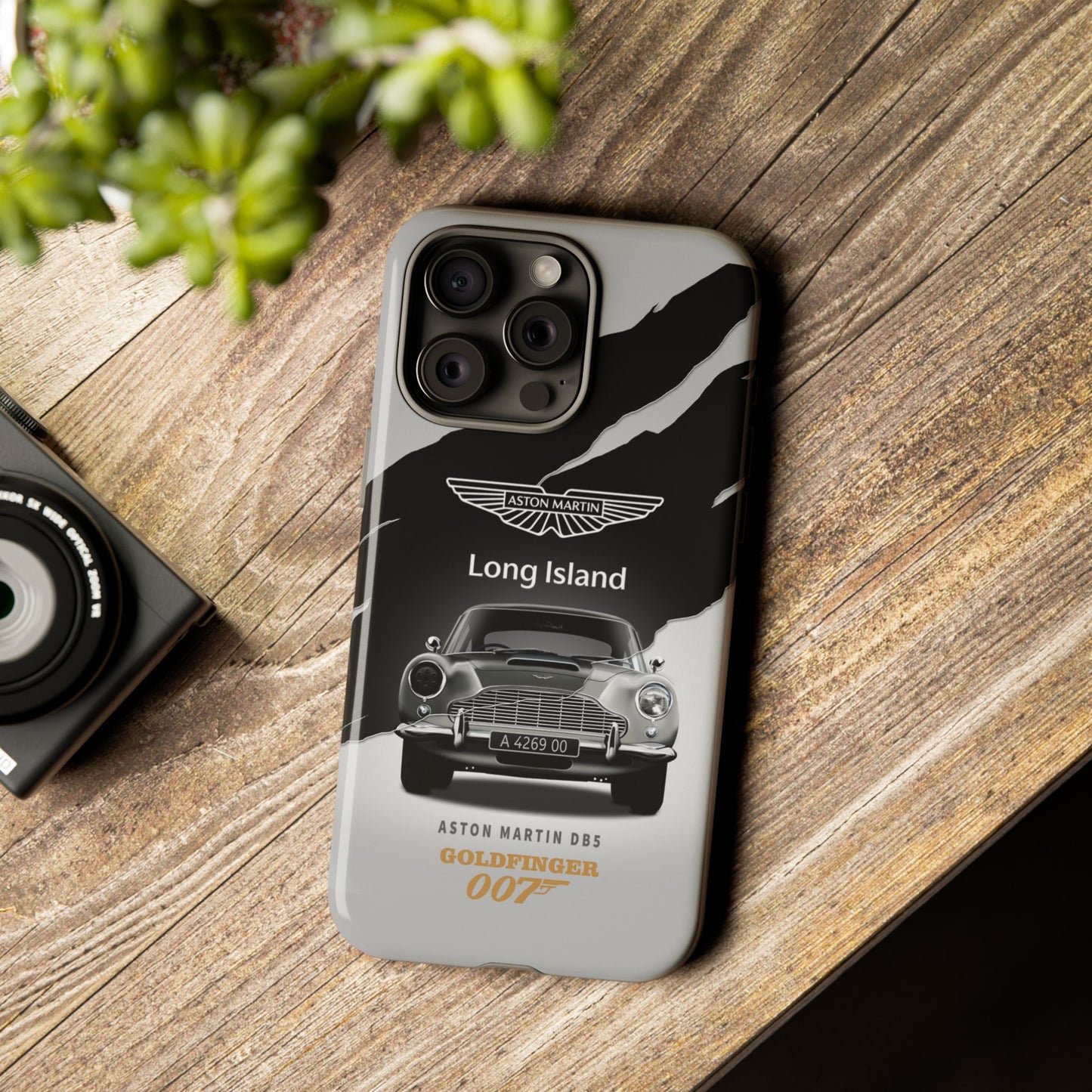 Aston Martin Long Island Phone Case Aston Martin DB5 Goldfinger 007 inspired Phone case (iPhone 8-17)