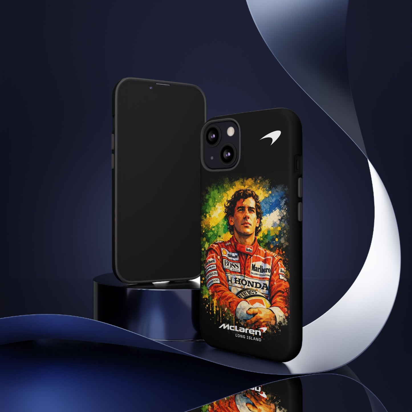 McLaren Long Island "Always Senna" Ayrton Senna Inspired Impact-Resistant Phone Case | Durable Protection for Car Enthusiasts