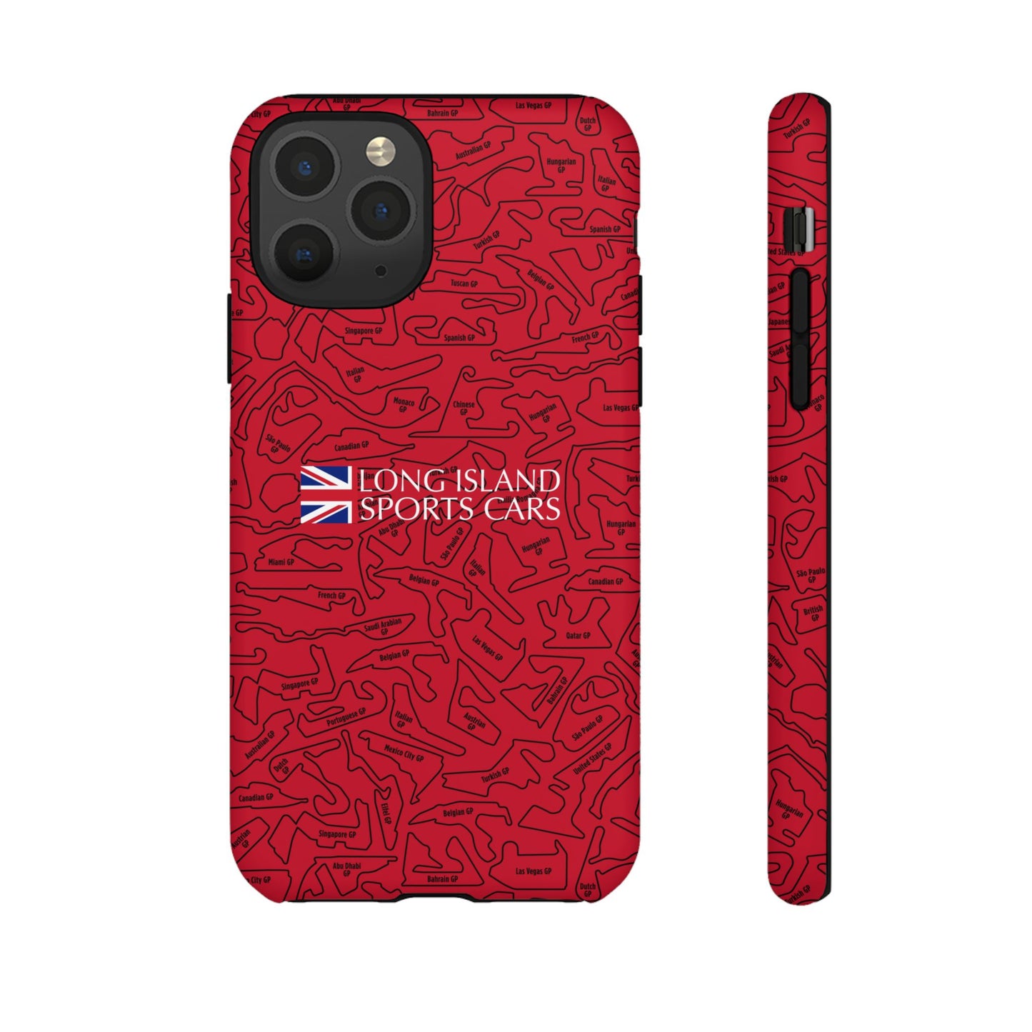 Long Island Sports Cars F1 race Track Inspired Impact-Resistant Phone Case