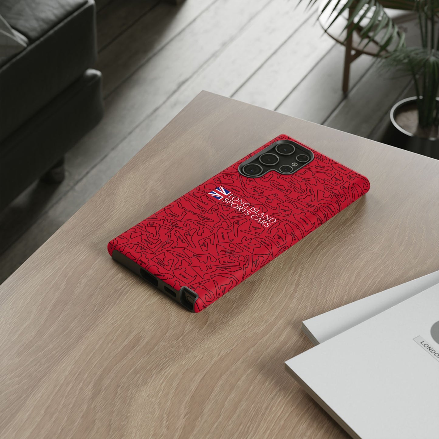Long Island Sports Cars F1 race Track Inspired Impact-Resistant Phone Case