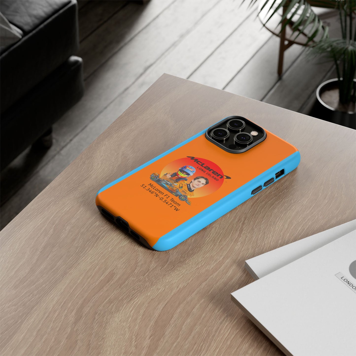 McLaren Long Island McLaren F1 inspired Oscar Piastri Impact-Resistant Phone Case - Sleek & Stylish