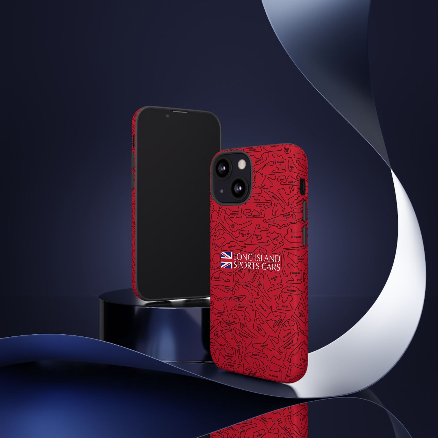 Long Island Sports Cars F1 race Track Inspired Impact-Resistant Phone Case