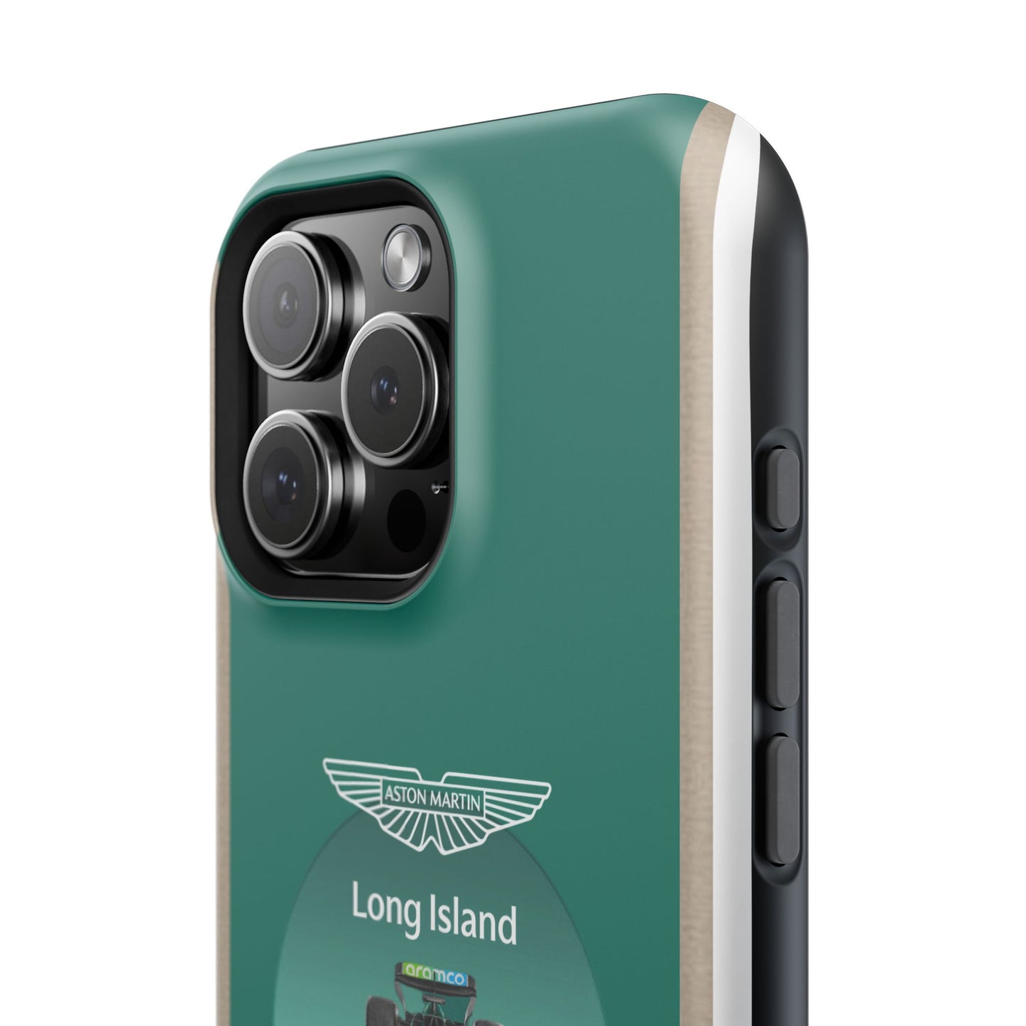 Aston Martin Long Island Formula 1 inspired Impact-Resistant Phone Case - Sleek & Stylish