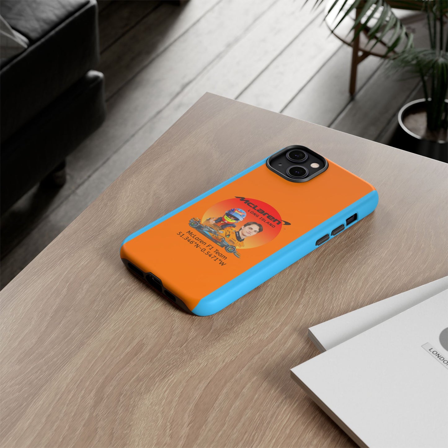 McLaren Long Island McLaren F1 inspired Oscar Piastri Impact-Resistant Phone Case - Sleek & Stylish