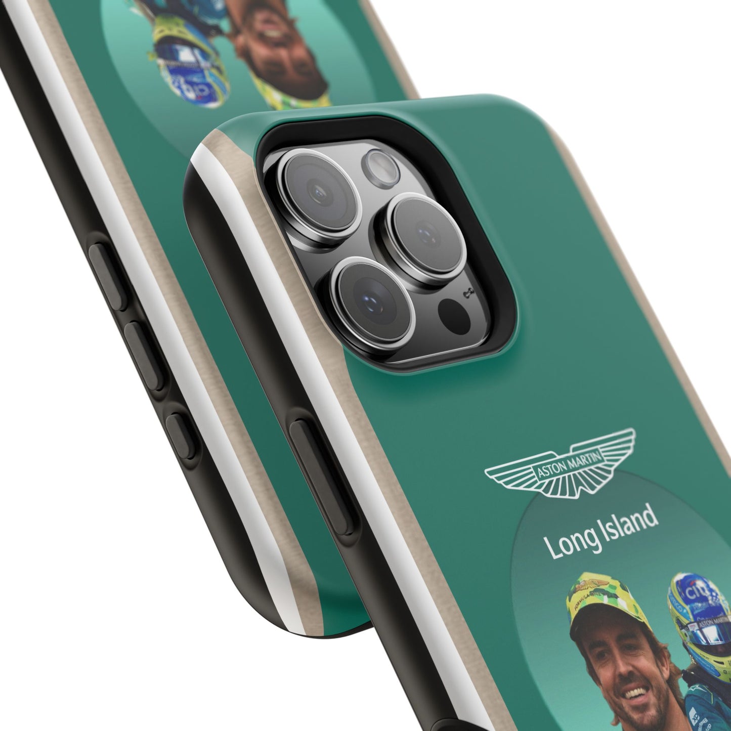 Aston Martin Long Island F1 inspired Fernando Alonso Impact-Resistant Phone Case - Sleek & Stylish