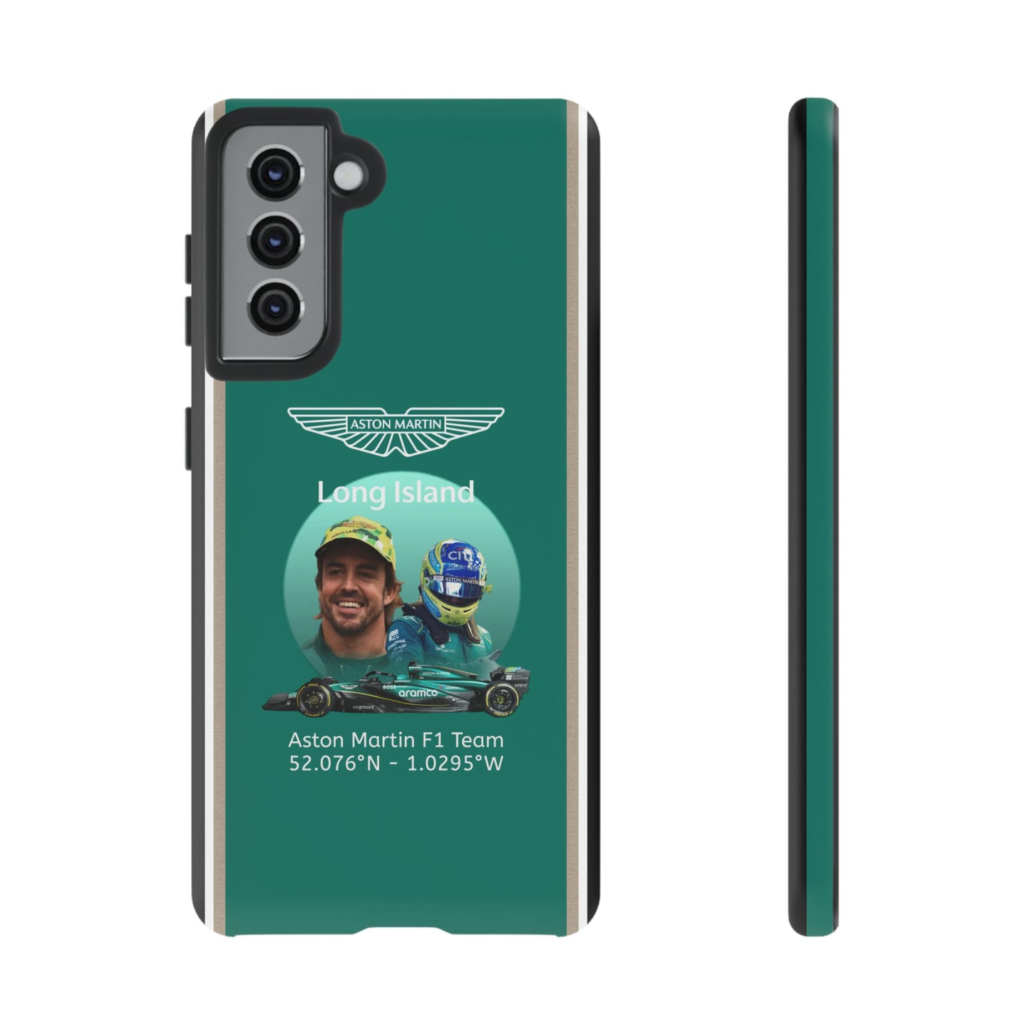Aston Martin Long Island F1 inspired Fernando Alonso Impact-Resistant Phone Case - Sleek & Stylish