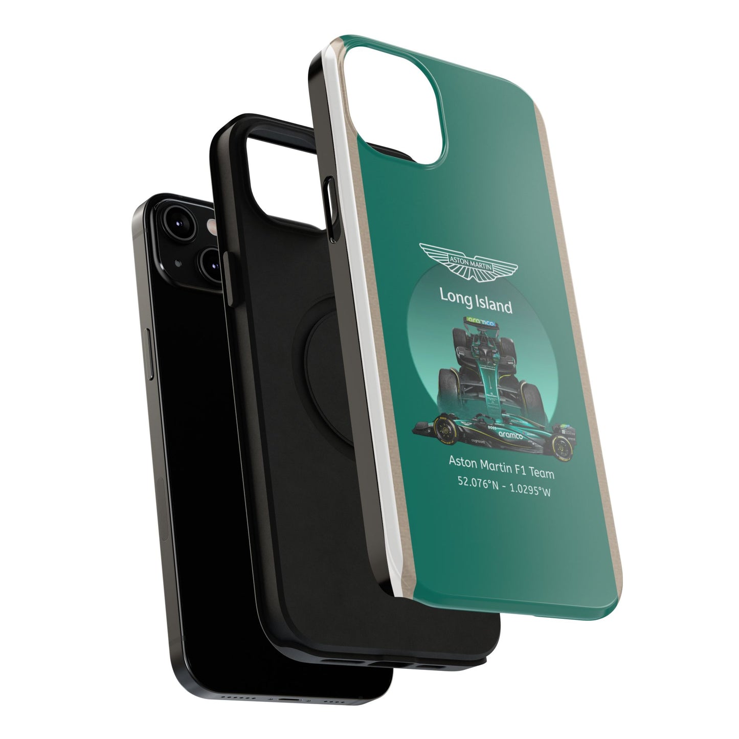 Aston Martin Long Island Formula 1 inspired Impact-Resistant Phone Case - Sleek & Stylish