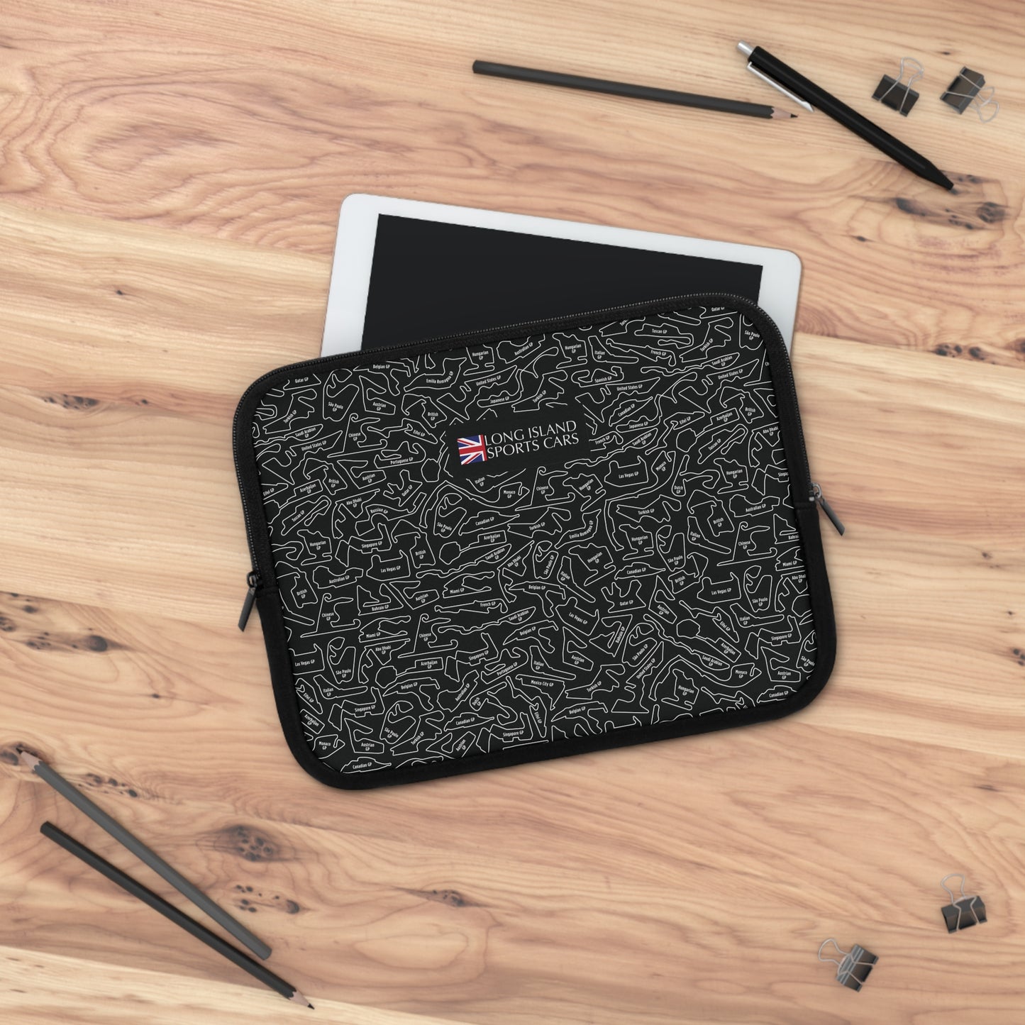 Long Island Sports Cars F1 Racetrack Laptop Sleeve