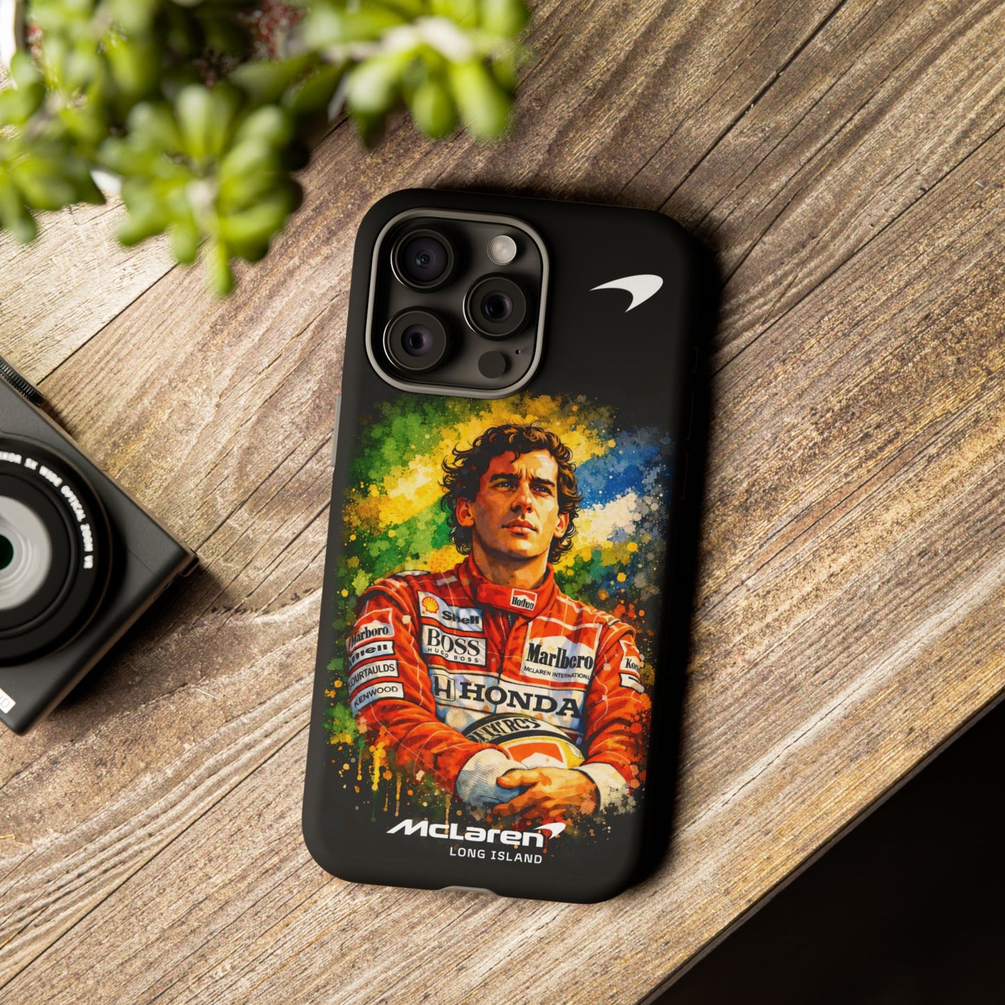 McLaren Long Island "Always Senna" Ayrton Senna Inspired Impact-Resistant Phone Case | Durable Protection for Car Enthusiasts
