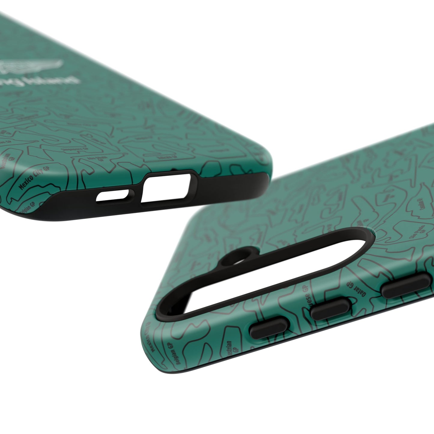 Aston Martin Long Island F1 race Track Inspired Impact-Resistant Phone Case