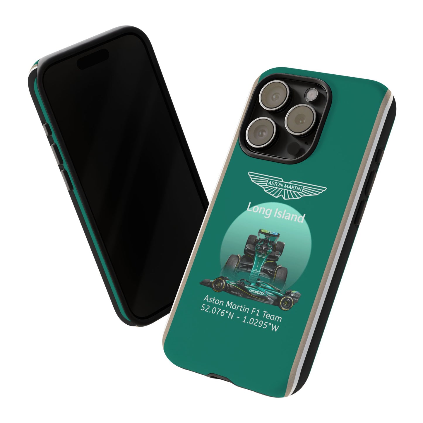 Aston Martin Long Island Formula 1 inspired Impact-Resistant Phone Case - Sleek & Stylish