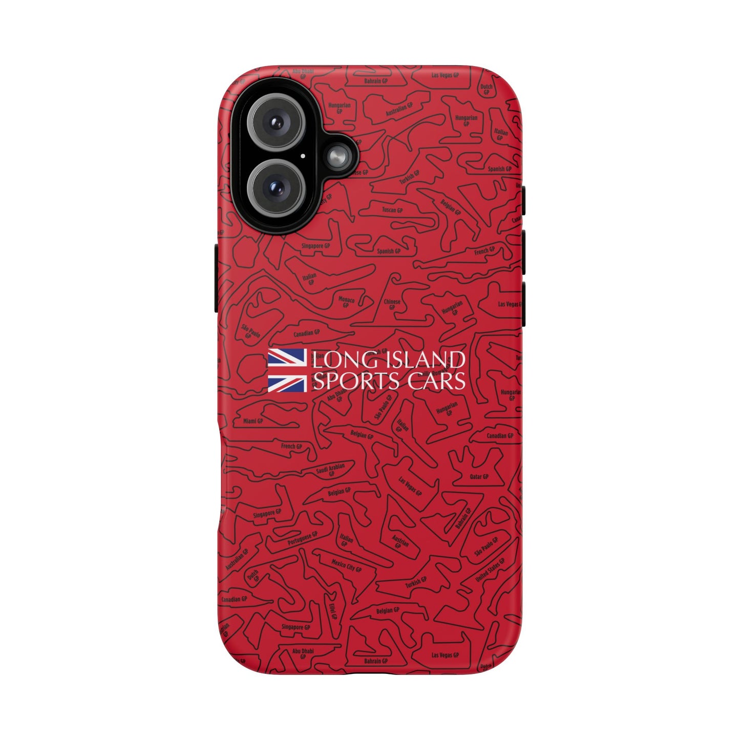 Long Island Sports Cars F1 race Track Inspired Impact-Resistant Phone Case